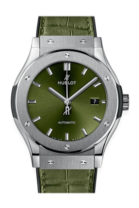 hublot classic fusion green sunray dial automatic men's watch|Hublot Classic Fusion Green Sunray Dial Chronograph Automatic .